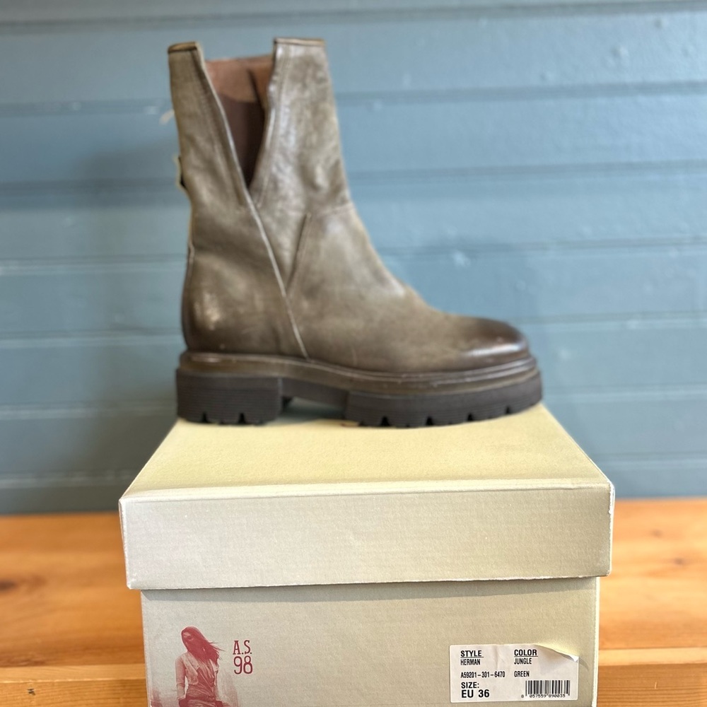 A.S.98 Herman Chunky Platform Boots